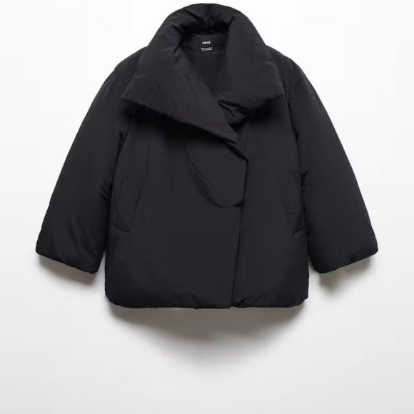 Mango Jackets & Blazers - Mango Black Puffer